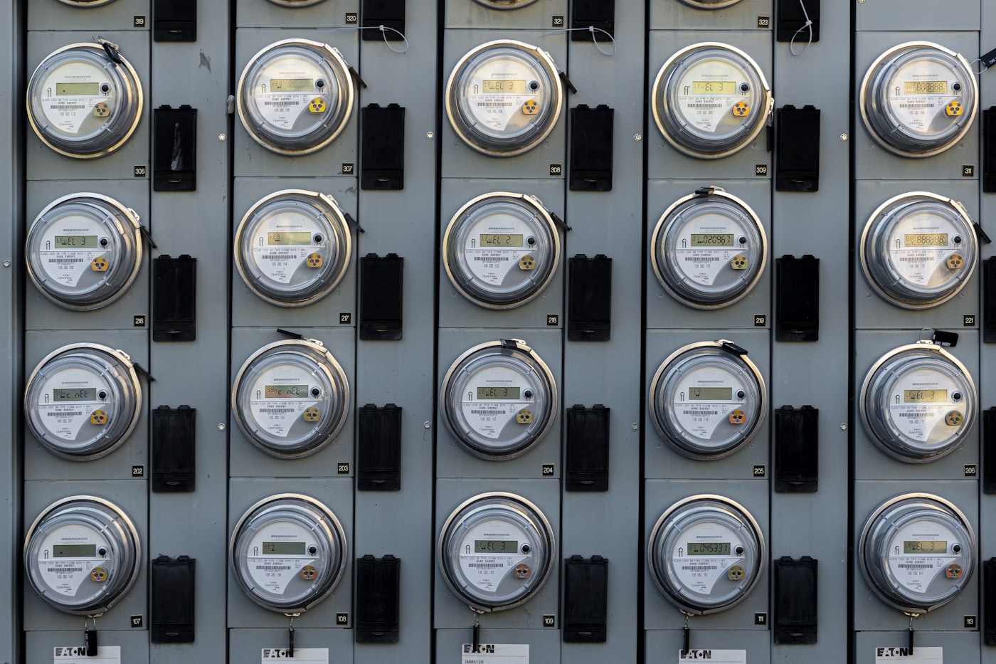 Close-up of an electric meter for an electricity bill and appliance cost article